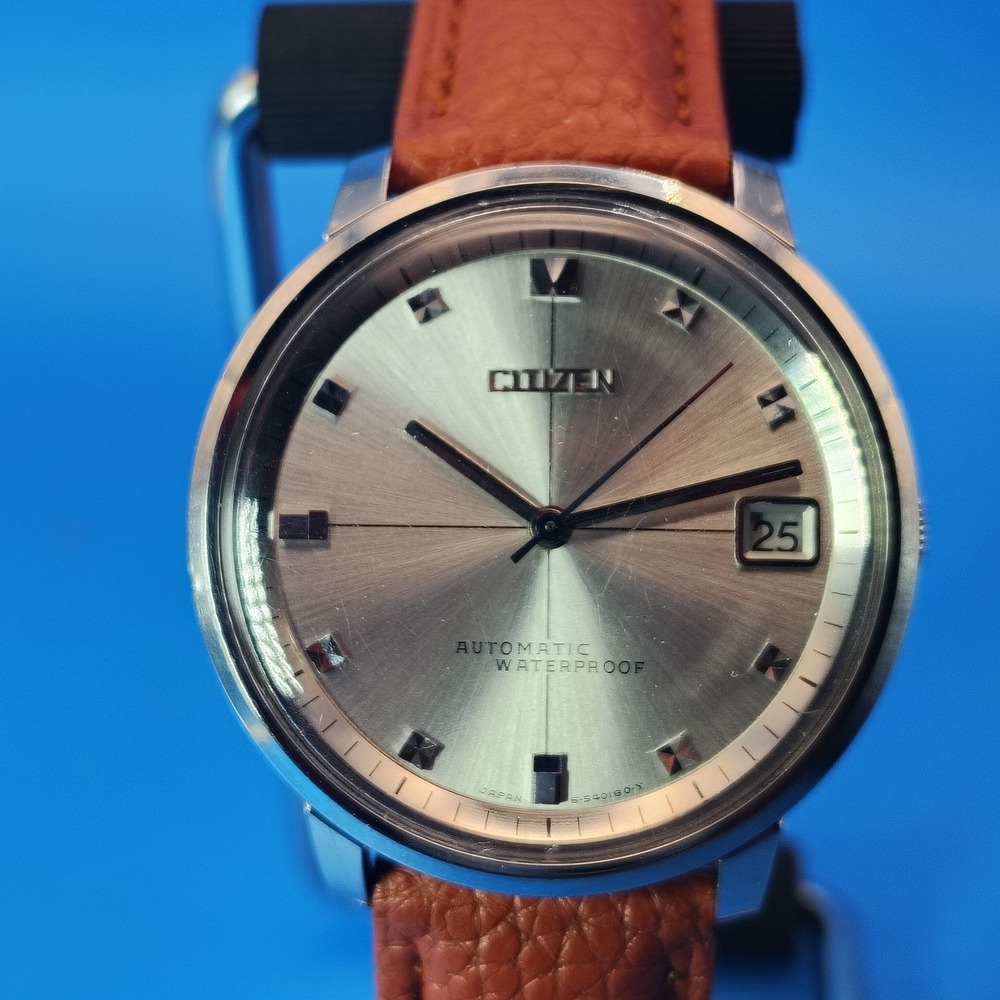 Vintage 1969 Citizen Automatic Japanese Watch 37mm Mens Dress Watch New Strap
